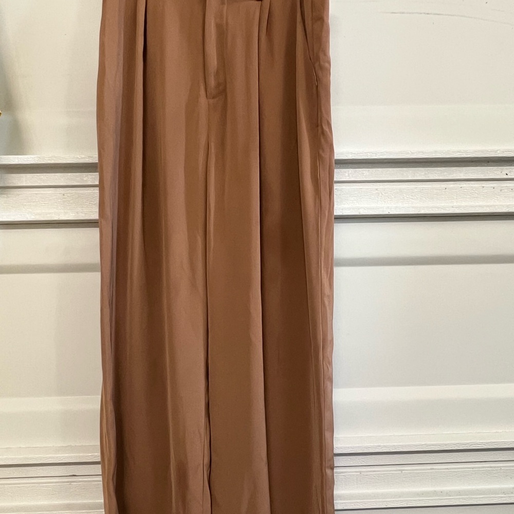 Women’s Tan Wide Leg Pants